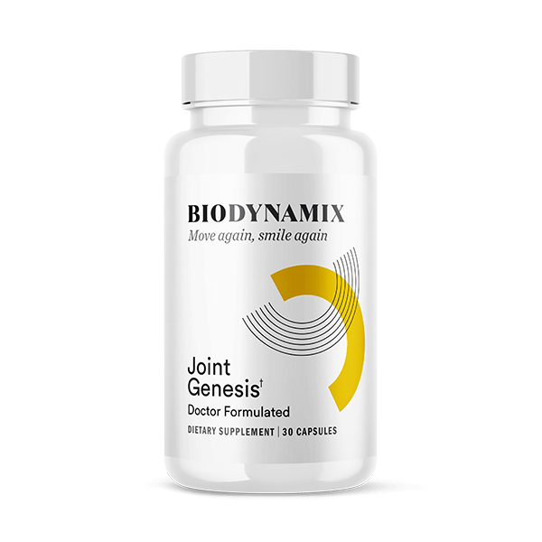Joint Genesis supplement bottle by BioDynamix